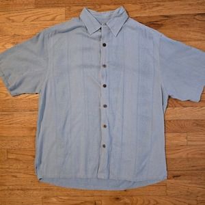 Vintage Island Republic Button Up Silk Shirt Hawa… - image 1